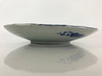 Antique Japanese Porcelain Plate Blue Sometsuke Tree Bamboo Plum Blossom PY183