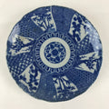 Antique Japanese Porcelain Plate Blue Sometsuke Tree Bamboo Plum Blossom PY183