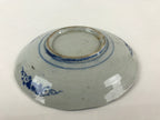 Antique Japanese Porcelain Plate Blue Sometsuke Tree Bamboo Plum Blossom PY184