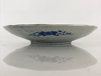 Antique Japanese Porcelain Plate Blue Sometsuke Tree Bamboo Plum Blossom PY184