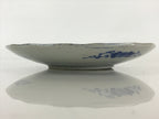 Antique Japanese Porcelain Plate Blue Sometsuke Tree Bamboo Plum Blossom PY185