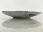 Antique Japanese Porcelain Plate Blue Sometsuke Tree Bamboo Plum Blossom PY185