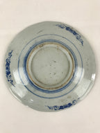 Antique Japanese Porcelain Plate Blue Sometsuke Tree Bamboo Plum Blossom PY186