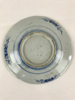 Antique Japanese Porcelain Plate Blue Sometsuke Tree Bamboo Plum Blossom PY186