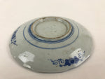 Antique Japanese Porcelain Plate Blue Sometsuke Tree Bamboo Plum Blossom PY186