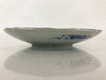Antique Japanese Porcelain Plate Blue Sometsuke Tree Bamboo Plum Blossom PY186