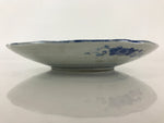 Antique Japanese Porcelain Plate Blue Sometsuke Tree Bamboo Plum Blossom PY186