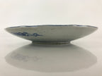 Antique Japanese Porcelain Plate Blue Sometsuke Tree Bamboo Plum Blossom PY186