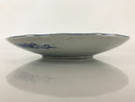 Antique Japanese Porcelain Plate Blue Sometsuke Tree Bamboo Plum Blossom PY186