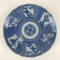 Antique Japanese Porcelain Plate Blue Sometsuke Tree Bamboo Plum Blossom PY186