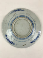 Antique Japanese Porcelain Plate Blue Sometsuke Tree Bamboo Plum Blossom PY187