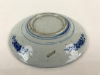 Antique Japanese Porcelain Plate Blue Sometsuke Tree Bamboo Plum Blossom PY187