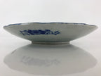 Antique Japanese Porcelain Plate Blue Sometsuke Tree Bamboo Plum Blossom PY187