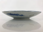 Antique Japanese Porcelain Plate Blue Sometsuke Tree Bamboo Plum Blossom PY187