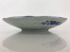 Antique Japanese Porcelain Plate Blue Sometsuke Tree Bamboo Plum Blossom PY187