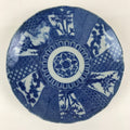 Antique Japanese Porcelain Plate Blue Sometsuke Tree Bamboo Plum Blossom PY187
