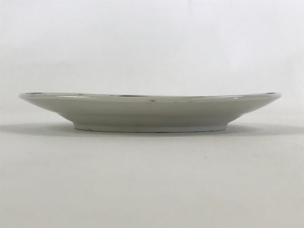 Antique Japanese Porcelain Plate White Floral Butterfly Kozara Yakimono PY472