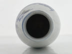 Antique Japanese Porcelain Sake Bottle Tokkuri Imari Blue Sometsuke Peony TS680