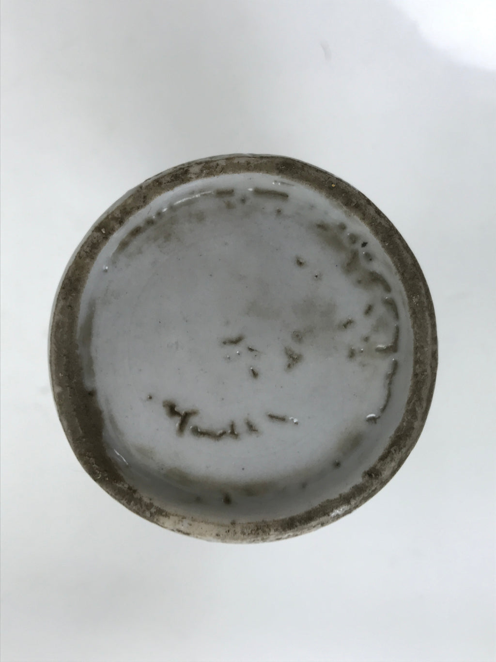 Antique Japanese Porcelain Sake Bottle Tokkuri White Blue Shochikubai Pine TS818