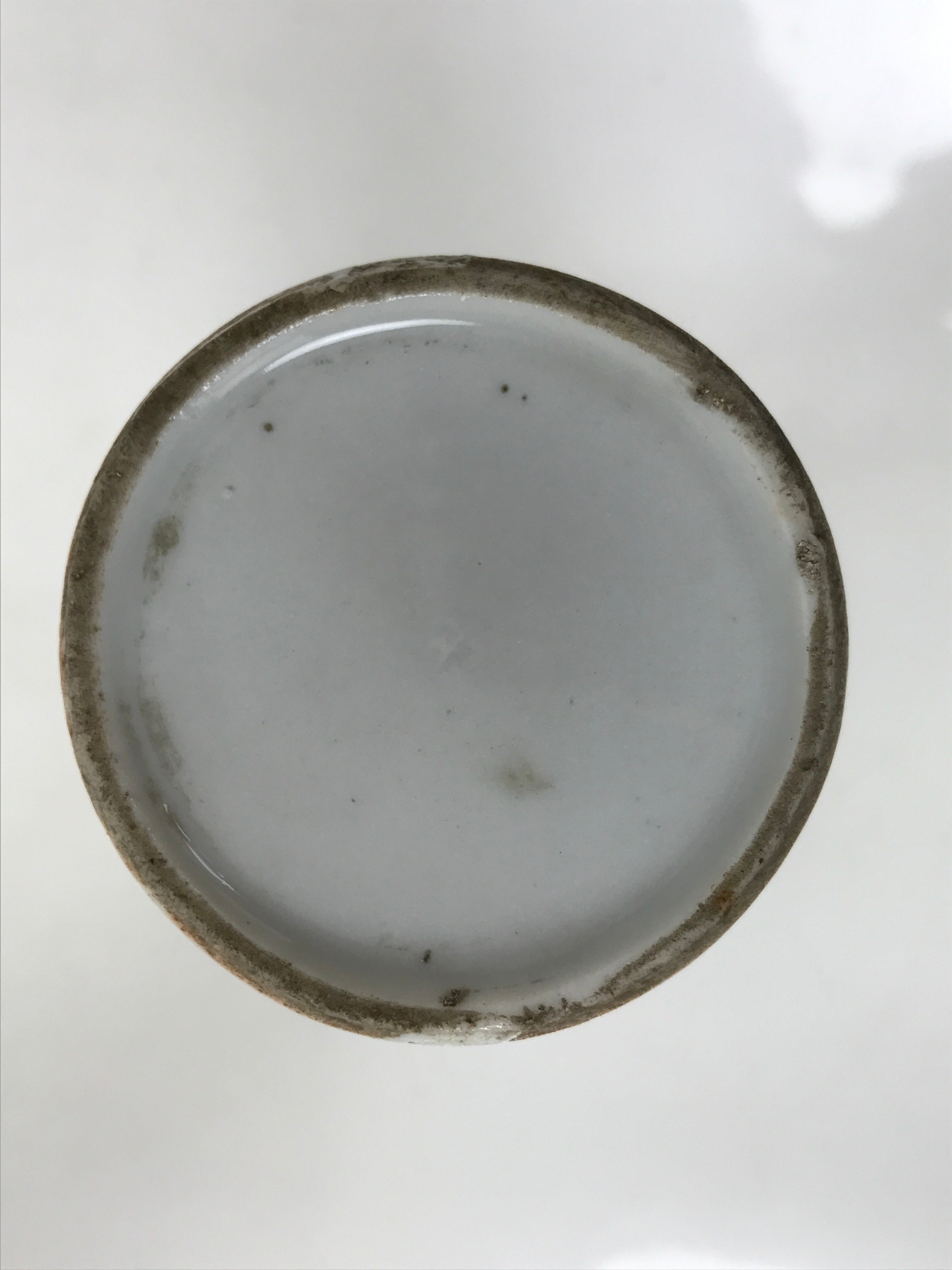 Antique Japanese Porcelain Sake Bottle Tokkuri White Blue Shochikubai Pine TS819