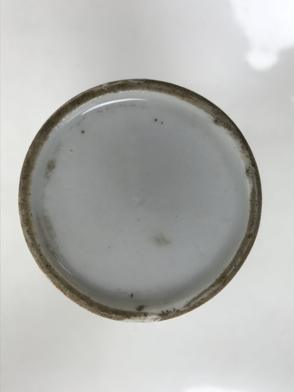 Antique Japanese Porcelain Sake Bottle Tokkuri White Blue Shochikubai Pine TS819