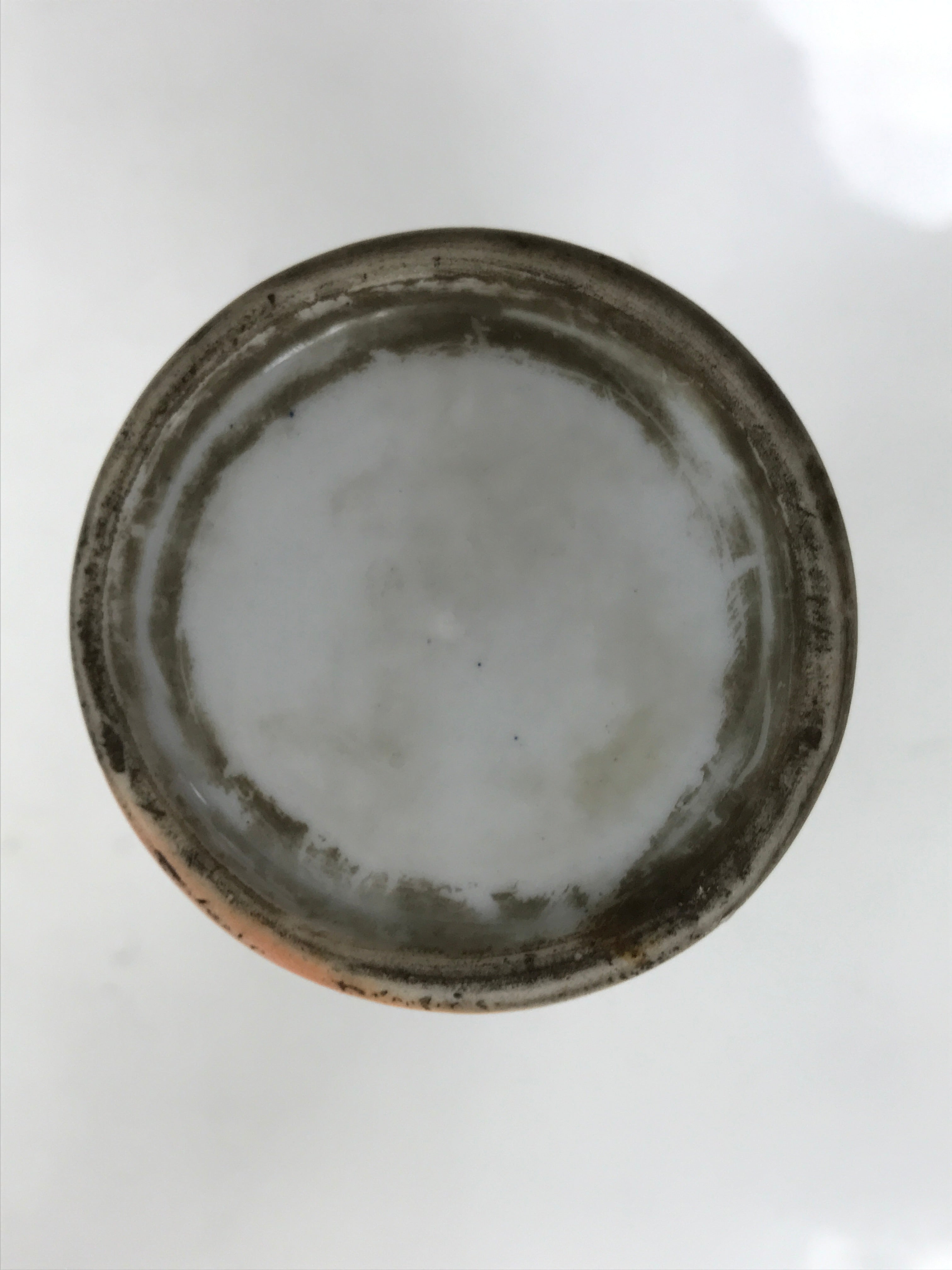 Antique Japanese Porcelain Sake Bottle Tokkuri White Blue Shochikubai Pine TS822