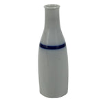 Antique Japanese Porcelain Sake Bottle Tokkuri White Blue Simple Sometsuke TS817