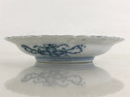 Antique Japanese Porcelain Side Plate Blue Sometsuke Mountain Road Kozara PY313