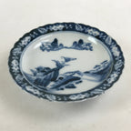 Antique Japanese Porcelain Side Plate Blue Sometsuke Mountain Road Kozara PY316
