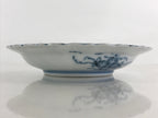 Antique Japanese Porcelain Side Plate Blue Sometsuke Mountain Road Kozara PY316
