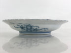 Antique Japanese Porcelain Side Plate Blue Sometsuke Mountain Road Kozara PY316