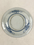 Antique Japanese Porcelain Side Plate Blue Sometsuke Mountain Road Kozara PY317