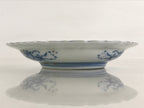 Antique Japanese Porcelain Side Plate Blue Sometsuke Mountain Road Kozara PY317