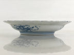 Antique Japanese Porcelain Side Plate Blue Sometsuke Mountain Road Kozara PY317