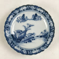 Antique Japanese Porcelain Side Plate Blue Sometsuke Mountain Road Kozara PY317