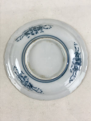 Antique Japanese Porcelain Side Plate Blue Sometsuke Mountain Road Kozara PY318