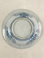 Antique Japanese Porcelain Side Plate Blue Sometsuke Mountain Road Kozara PY321