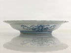Antique Japanese Porcelain Side Plate Blue Sometsuke Mountain Road Kozara PY321
