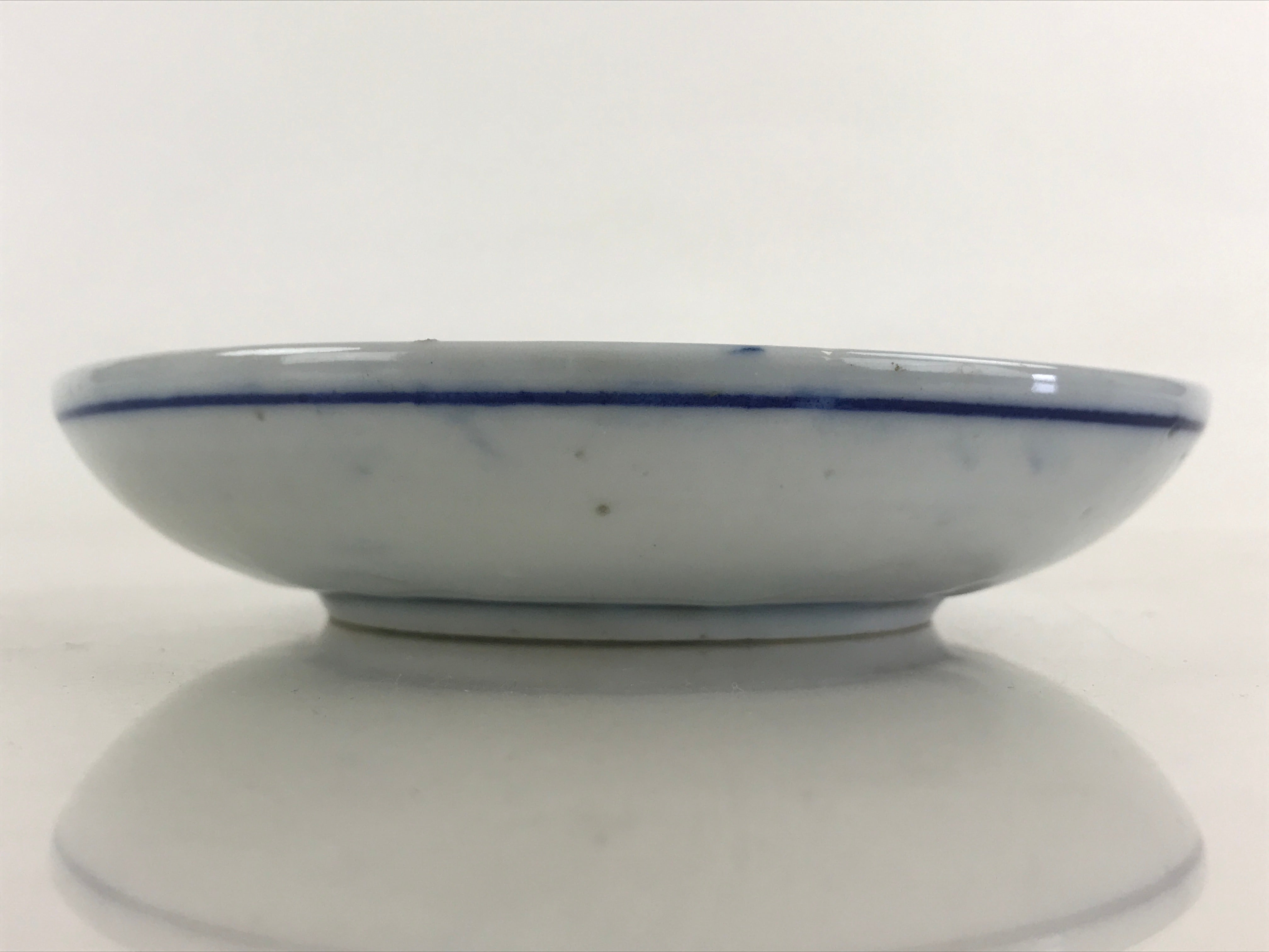 Antique Japanese Porcelain Small Bowl Plate Blue Floral Sometsuke Kozara PY302