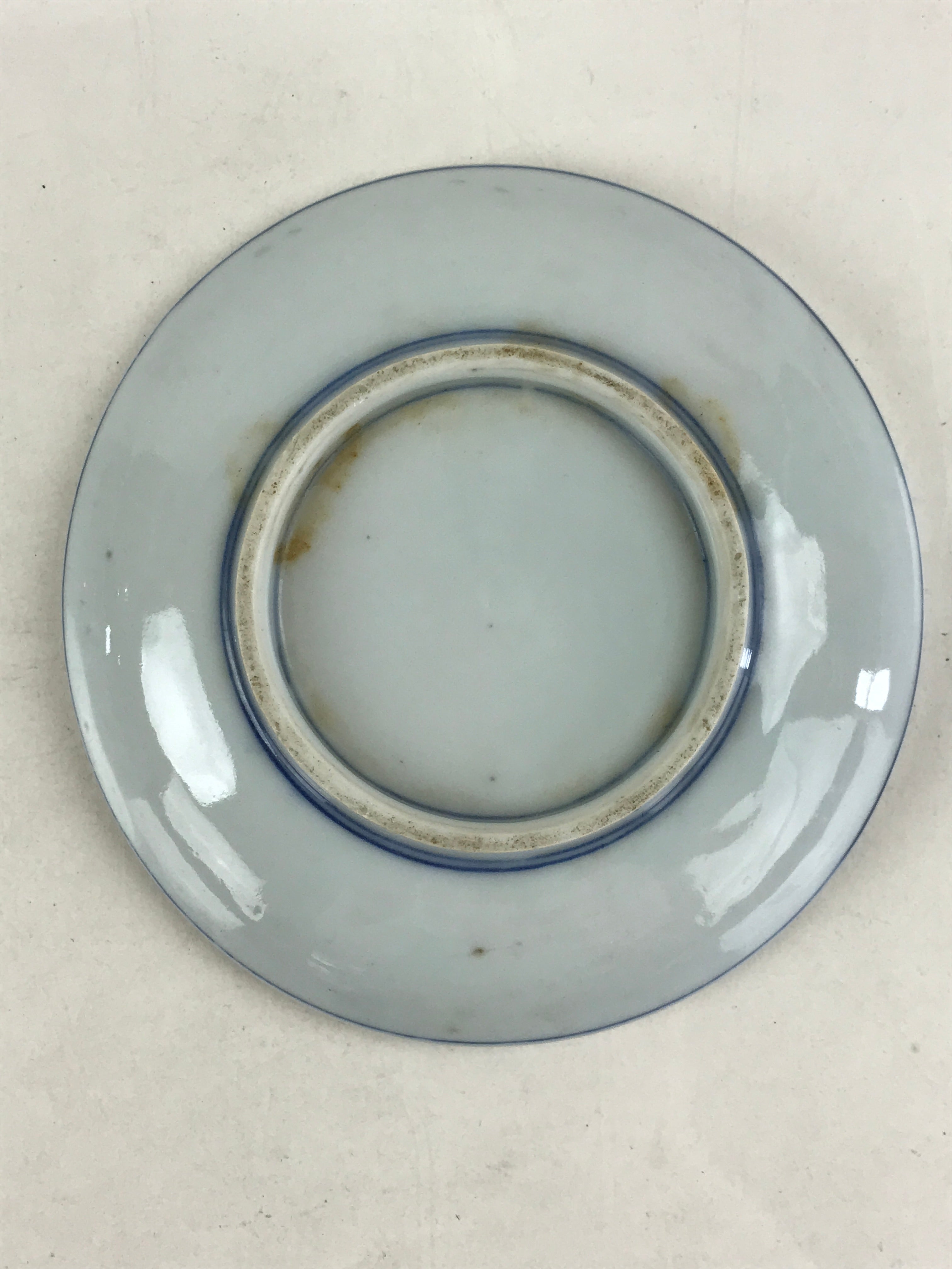 Antique Japanese Porcelain Small Bowl Plate Blue Floral Sometsuke Kozara PY308