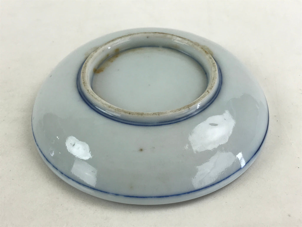 Antique Japanese Porcelain Small Bowl Plate Blue Floral Sometsuke Kozara PY308