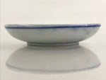 Antique Japanese Porcelain Small Bowl Plate Blue Sometsuke Flower Kozara PY297