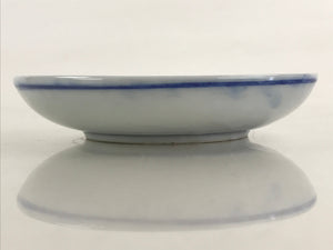 Antique Japanese Porcelain Small Bowl Plate Blue Sometsuke Flower Kozara PY297