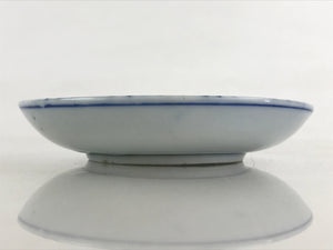 Antique Japanese Porcelain Small Bowl Plate Blue Sometsuke Flower Kozara PY298