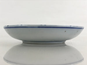 Antique Japanese Porcelain Small Bowl Plate Blue Sometsuke Flower Kozara PY298