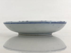 Antique Japanese Porcelain Small Bowl Plate Blue Sometsuke Flower Kozara PY298