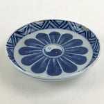 Antique Japanese Porcelain Small Bowl Plate Blue Sometsuke Flower Kozara PY299