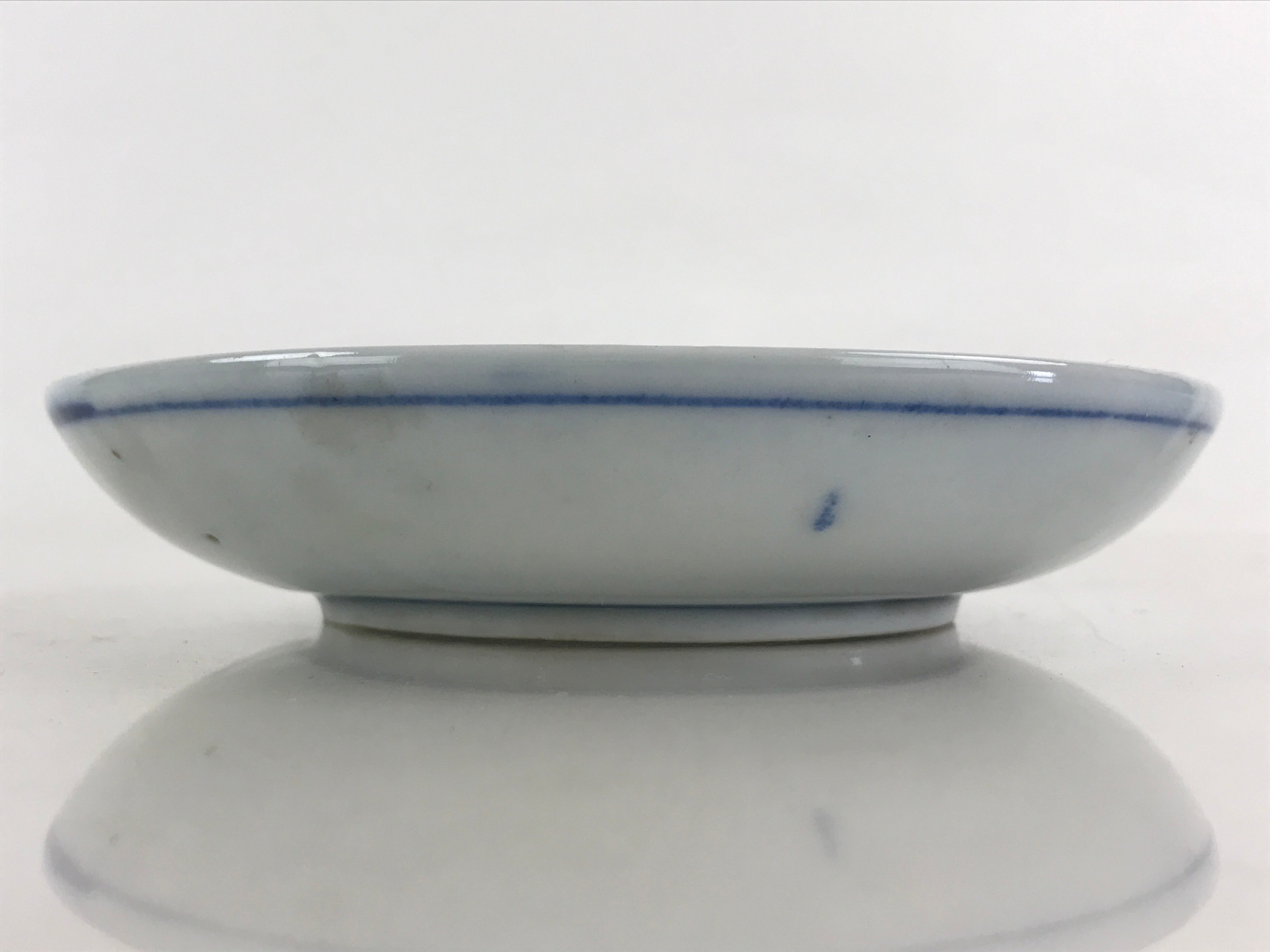 Antique Japanese Porcelain Small Bowl Plate Blue Sometsuke Flower Kozara PY301