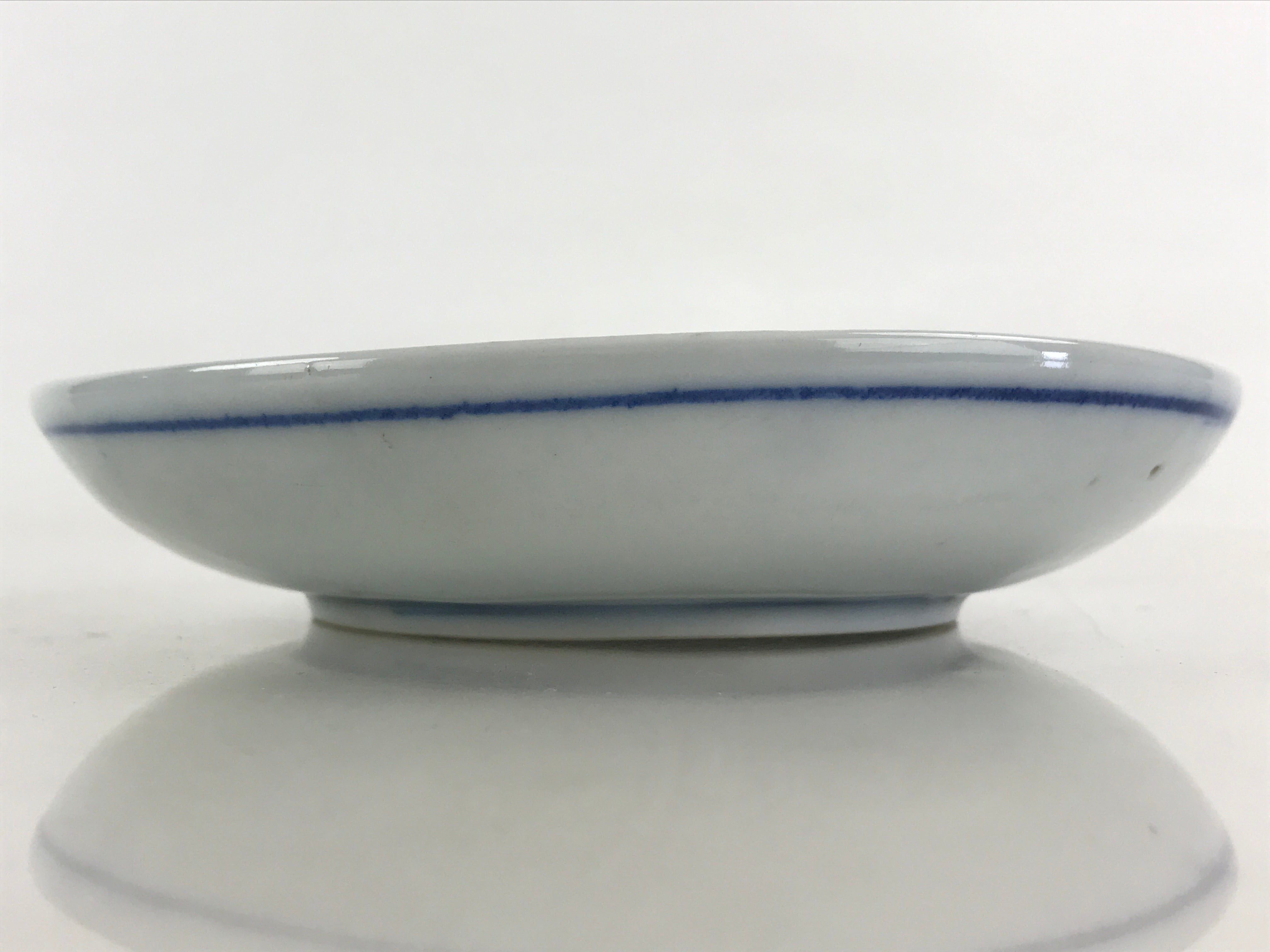 Antique Japanese Porcelain Small Bowl Plate Blue Sometsuke Flower Kozara PY301