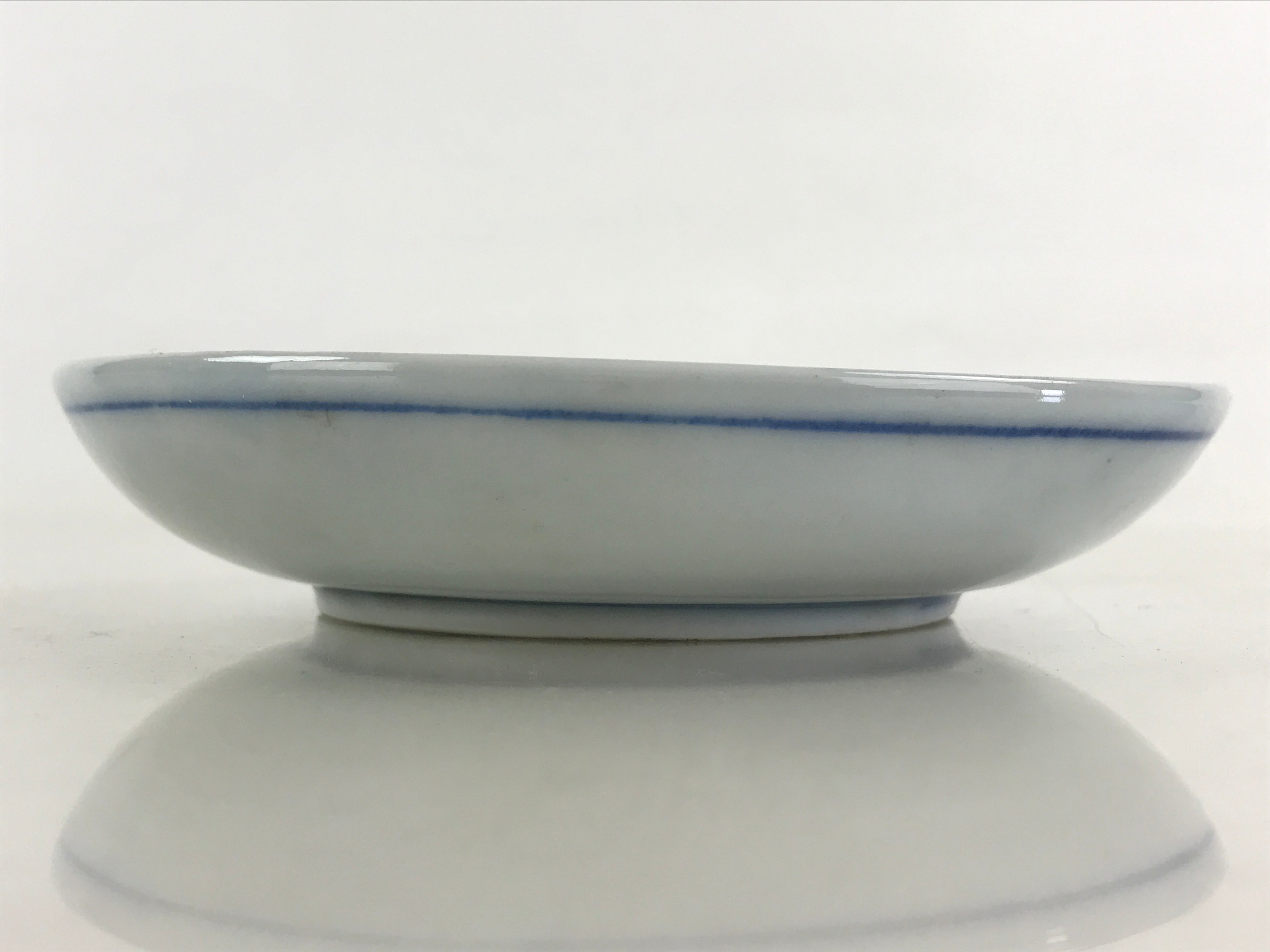 Antique Japanese Porcelain Small Bowl Plate Blue Sometsuke Flower Kozara PY301